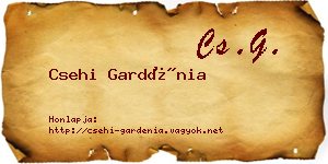Csehi Gardénia névjegykártya